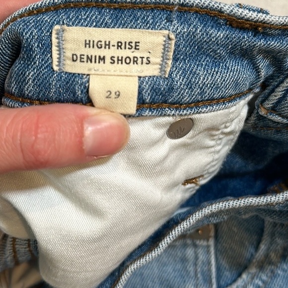 Madewell High Rise Denim Shorts - Picture 4 of 5
